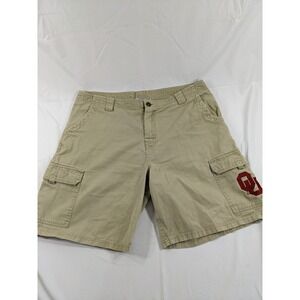 OU OKLAHOMA Sooners NCAA Brown Khaki Cargo Shorts - Men's 36**EUC**